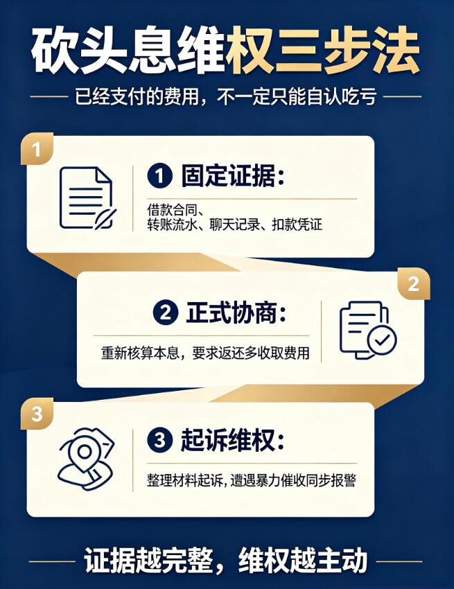 北京环誉律师事务所提示您遭遇“砍头息”怎么办？