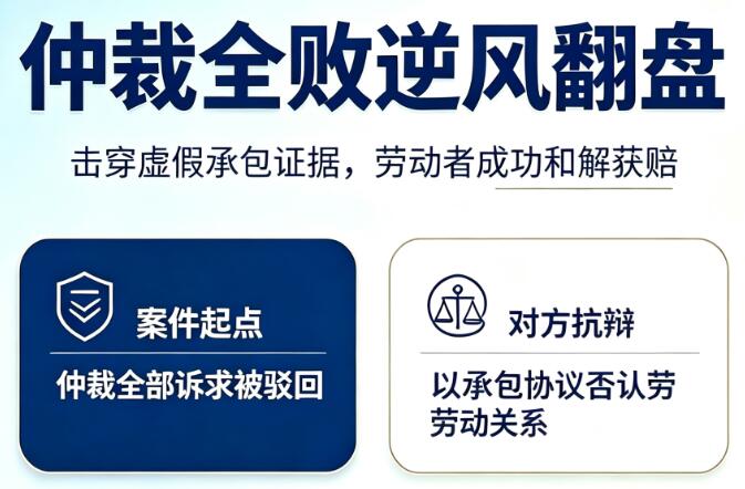 仲裁全盘驳回不要认输！办案律师击破虚假承包成功维权！
